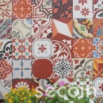 Patchwork - tông đỏ